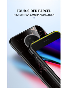 OnePlus 7T Marmorskal 9H Härdat Glas Baksida Glassback V2