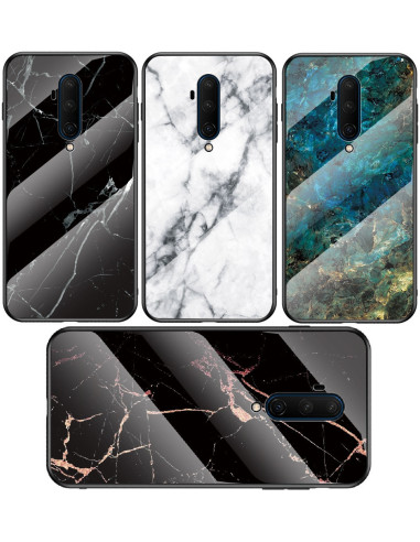 OnePlus 7T Pro Marmorskal 9H Härdat Glas Baksida Glassback V2