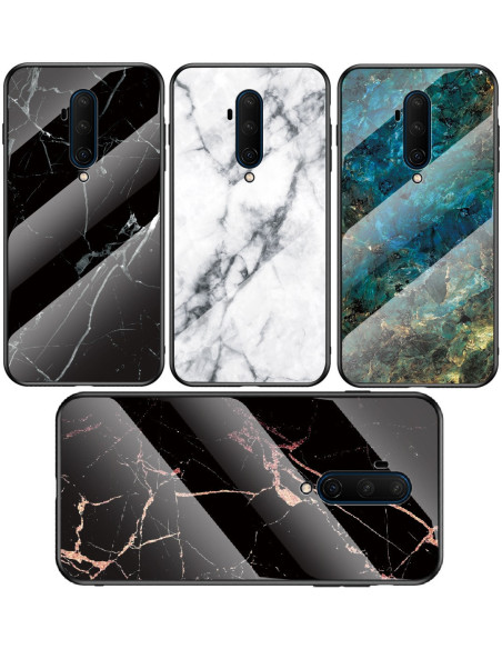 OnePlus 7T Pro Marmorskal 9H Härdat Glas Baksida Glassback V2