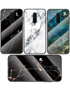 OnePlus 7T Pro Marmorskal 9H Härdat Glas Baksida Glassback V2