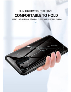 OnePlus 7T Pro Marmorskal 9H Härdat Glas Baksida Glassback V2