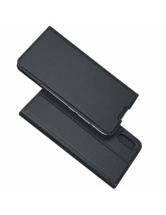 Inuti av Huawei Y6s flipfodral med kortfack och mönstrad insida 2