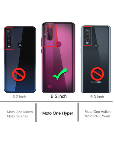 Motorola One Hyper Stöttåligt Skal med Förstärkta Hörn