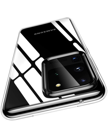 Samsung S20 Ultra Stöttåligt Genomskinligt Skal Simple
