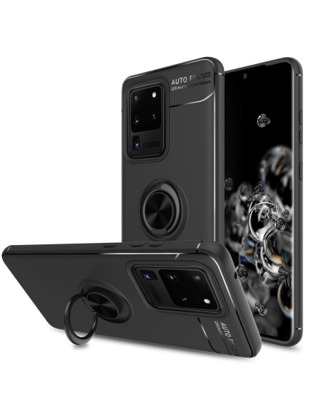 Samsung S20 Ultra Praktisk Stöttåligt Skal med Ringhållare V3