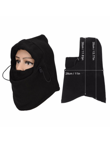 Balaklava Skidmask Svart Fleece