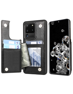 Samsung S20 Ultra Stöttåligt Skal Korthållare 4-FACK Flippr