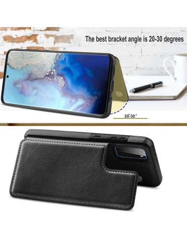 Samsung S20 Stöttåligt Skal Korthållare 3-FACK Flippr