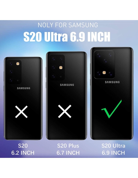Svart stöttåligt skal för Samsung S20 Ultra med ringhållare, sett framifrån med tydlig detalj av ringhållaren