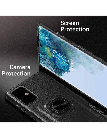Samsung S20 Plus Praktisk Stöttåligt Skal med Ringhållare V5