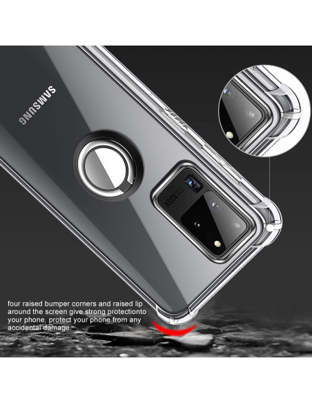 Samsung Galaxy S20 Ultra Stöttåligt Skal med Ringhållare Fresh