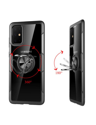 Samsung Galaxy S20 Praktisk Stöttåligt Skal med Ringhållare V4