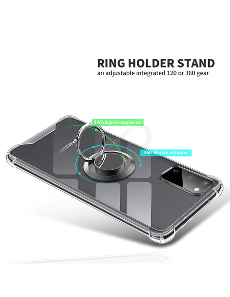 Samsung Galaxy S20 Stöttåligt Skal med Ringhållare Fresh
