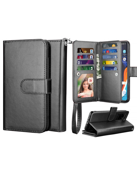 Samsung S20 Plus Praktiskt Plånboksfodral 2in1 med 11-Fack Loop