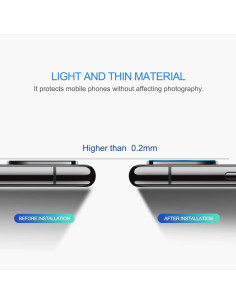 2-PACK Samsung Galaxy S20 Kamera Skydd Linsskydd