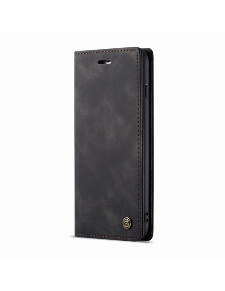 Svart flipfodral för iPhone 7 Plus med stängd vy och elegant design