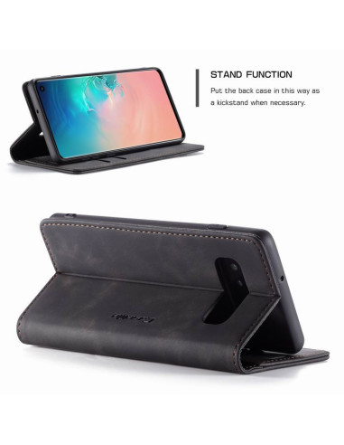 Samsung S10 Exklusivt & Elegant Flipfodral CaseMe® 3-FACK