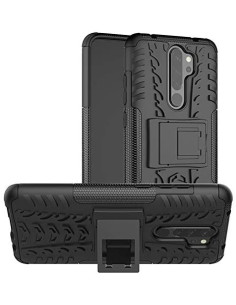 Svart stöttåligt skal för Xiaomi Redmi Note 8 Pro med utfällbart stöd