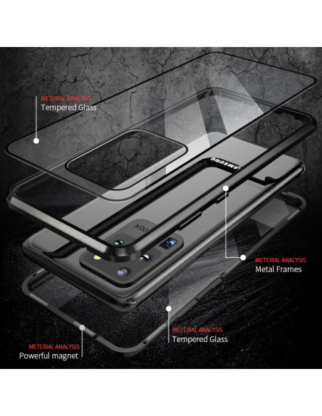 Samsung S20 Ultra Heltäckande Premium Skal Glassback V4