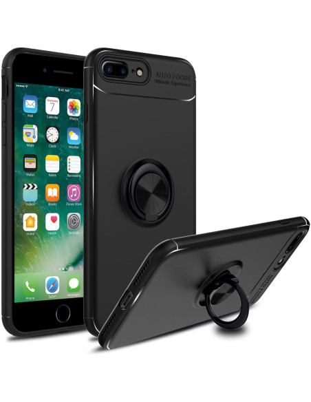 iPhone 8 Plus Praktisk Stöttåligt Skal med Ringhållare V3