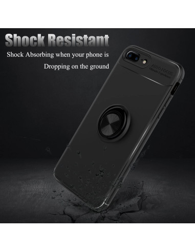 iPhone 8 Plus Praktisk Stöttåligt Skal med Ringhållare V3