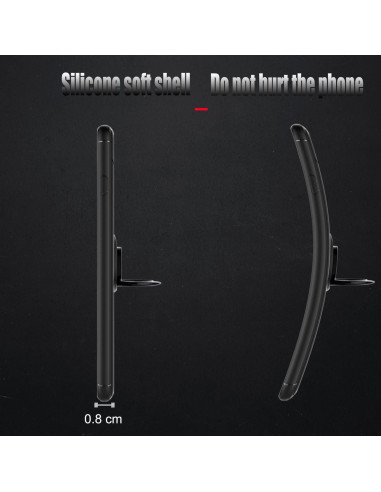 iPhone 8 Plus Praktisk Stöttåligt Skal med Ringhållare V3