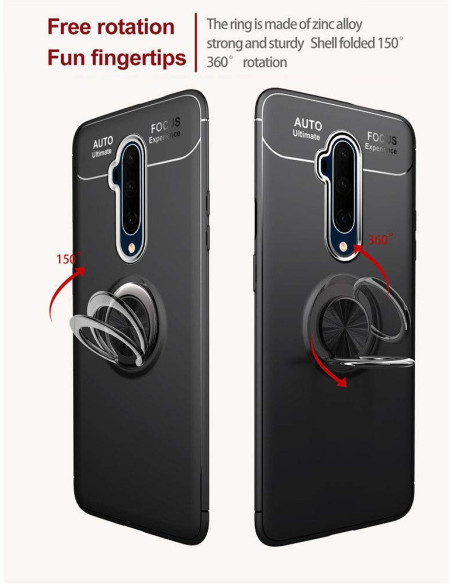 OnePlus 8 Praktisk Stöttåligt Skal med Ringhållare V3