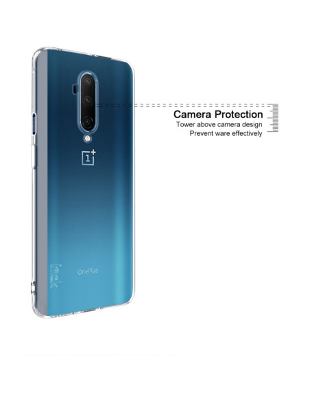 Transparent skal för OnePlus 8, med fokus på kameraskydd och design