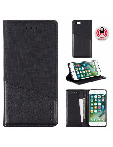 iPhone 7 / 8 / SE (2020 &amp; 2022) Elegant Fodral i PU-Läder med RFID Block