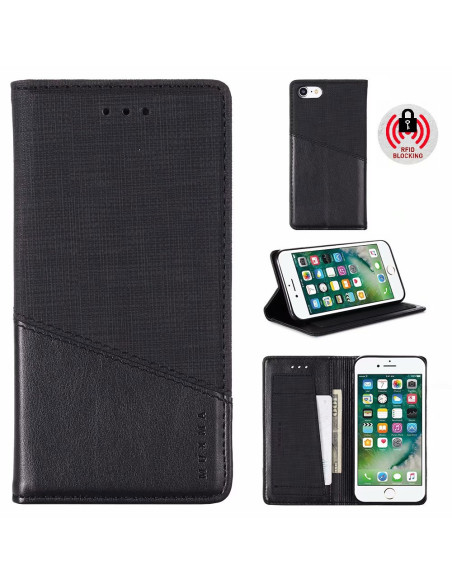 iPhone 7 / 8 / SE (2020 &amp; 2022) Elegant Fodral i PU-Läder med RFID Block