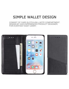 iPhone 6S Plus Elegant Fodral i PU-Läder med RFID Block