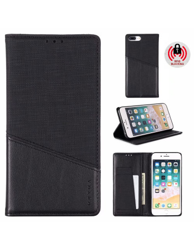 iPhone 7 Plus Elegant Fodral i PU-Läder med RFID Block