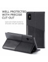 iPhone XS / X Elegant Fodral i PU-Läder med RFID Block