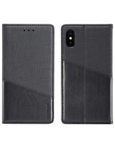 iPhone XS / X Elegant Fodral i PU-Läder med RFID Block