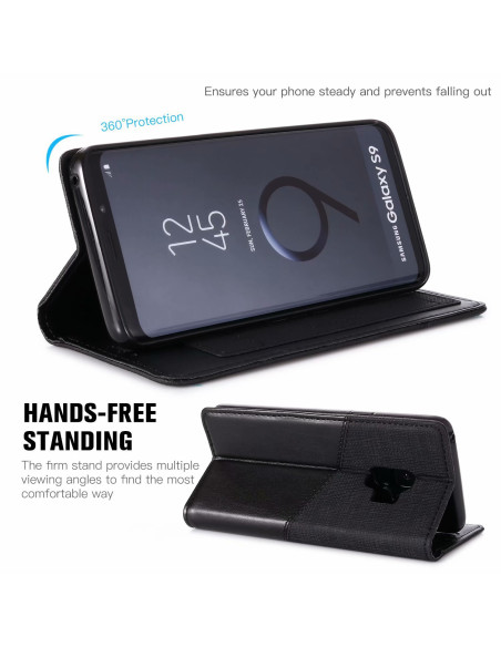Samsung S9 Elegant Fodral i PU-Läder med RFID Block