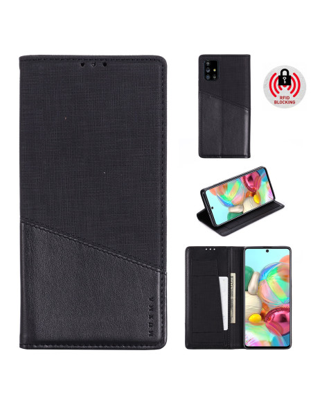 Samsung A71 Elegant Fodral i PU-Läder med RFID Block