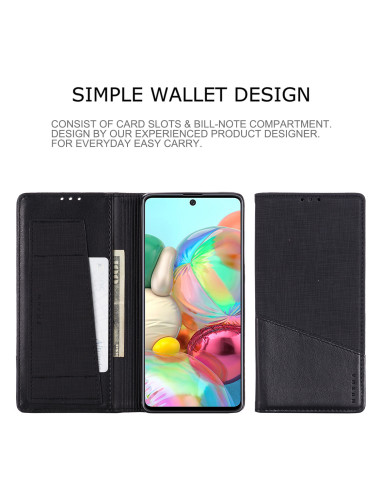 Samsung A71 Elegant Fodral i PU-Läder med RFID Block