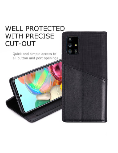 Samsung A71 Elegant Fodral i PU-Läder med RFID Block