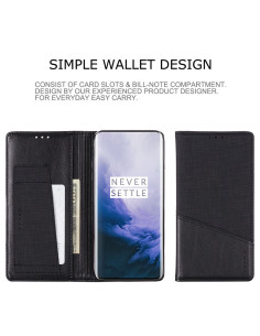 OnePlus 7 Pro Elegant Fodral i PU-Läder med RFID Block 2