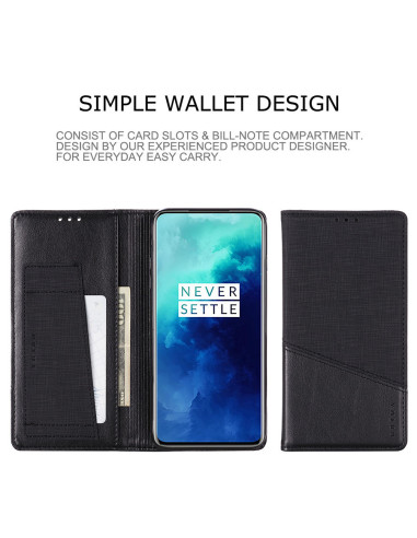 OnePlus 7T Pro Elegant Fodral i PU-Läder med RFID Block