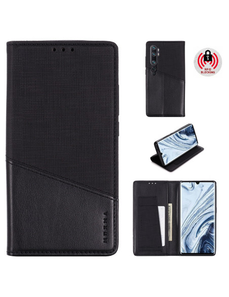 Xiaomi Mi Note 10 / 10 Pro Elegant Fodral i PU-Läder med RFID Block