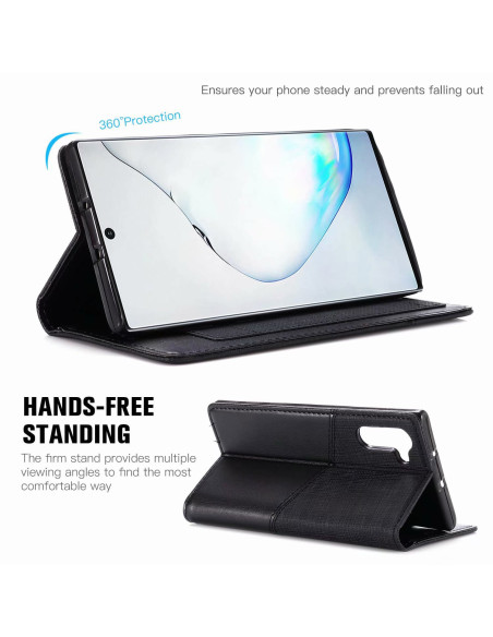Samsung Note 10 Elegant Fodral i PU-Läder med RFID Block