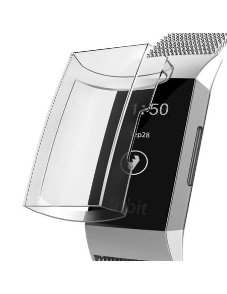 2-PACK Heltäckande Ultratunn TPU Skal Fitbit Charge 4 Liquid