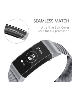 2-PACK Heltäckande Ultratunn TPU Skal Fitbit Charge 4 Liquid