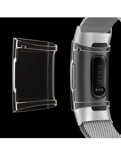 2-PACK Heltäckande Ultratunn TPU Skal Fitbit Charge 4 Liquid