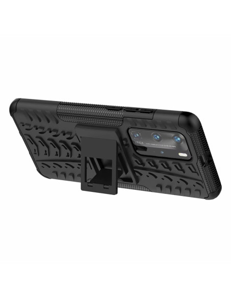 Bakifrån vy av stöttåligt skal för Huawei P40 Pro med utfällbart stativ