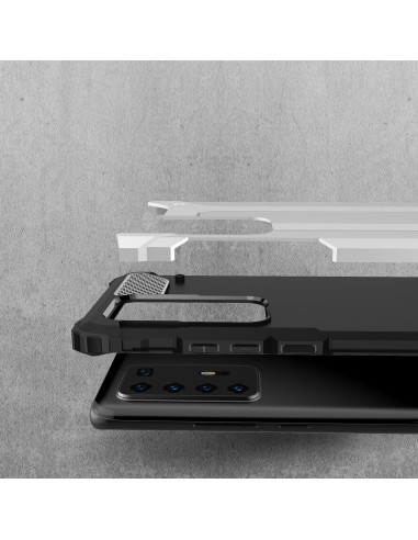 Detaljvy av SlimArmor-skalet för Huawei P40 Pro, visat från sidan med fokus på passform och material