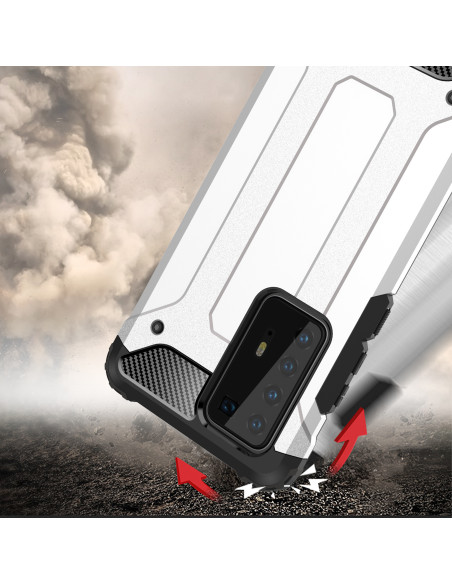 SlimArmor-skal för Huawei P40 Pro, visat bakifrån med fokus på design och materialstruktur