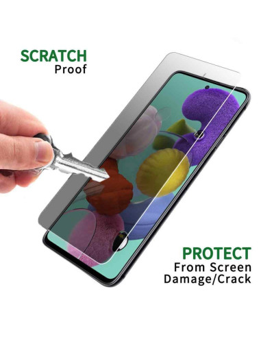 Samsung A41 Privacy Härdat glas 0.26mm 2.5D 9H