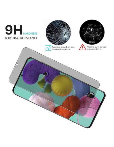 2-PACK Samsung A41 Privacy Härdat glas 0.26mm 2.5D 9H